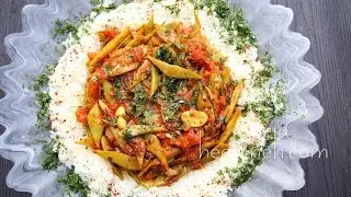 Green Beans Tomato Sauce Recipe - Armenian Cuisine - Heghineh Cooking Show