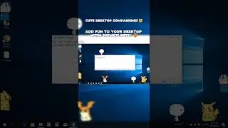 Make Your Desktop Fun with Shimeji Pets! 🐾 #shorts #shimeji #tricks #windows10 #windows