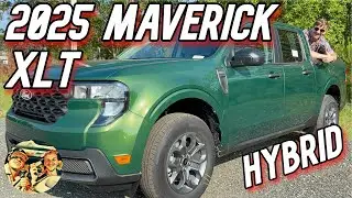 2025 FORD MAVERICK XLT 🔥 ERUPTION GREEN, HYBRID POWER, FLEXBED, 13.2&rdquo; SCREEN, LUXURY TECH REVIEW