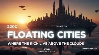 The Floating Cities of 2200: Sky Megastructures Where the Rich Live Above the Clouds#Futurism #SciFi