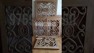 Customised Teakwood hAnd carving design panel / jaali / shutter / door for storage unit or cabinet!