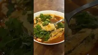 Numbing spicy fish tofu soup
