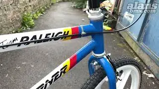 Raleigh Mk 2 Burner Team Custom Bike Blue / White with Skyway Tuff Wheels White