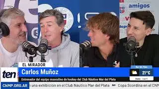 Carlos Mu&ntilde;oz DT de la primera de hockey masculino del CNMP