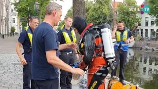 SCHIE TV: Brandweerduikers uit Schiedam oefenen in Lange Haven