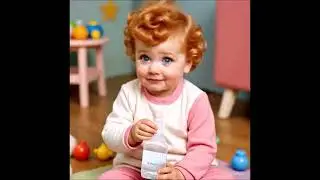 BABY LUCY (LUCILLE BALL) I LOVE LUCY GETS TIPSY ON VITAMINS