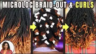 The Curly Braid Out That LASTS a Whole Week  | Microloc Styling Tutorial