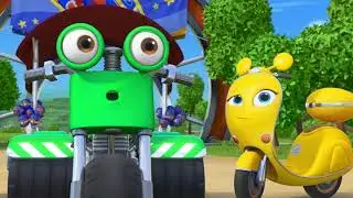 y2mate com   Ricky Zoom Espa&ntilde;ol Latino  Pinchadura Sorprendente  Ricky Zoom m&iacute;ralo en Discovery Kids