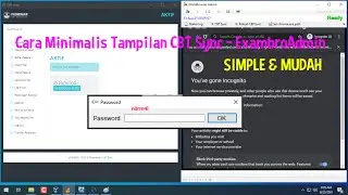 Cara Minimalis Tampilan CBT Sync - ExambroAdmin