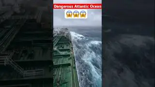 Dangerous😱Atlantic Ocean😱 #shorts #trend #ocean #rain #weather #dangerous #😱 #visit #travel