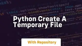 python create a temporary file