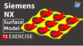 Siemens NX Tutorial for beginners,cross grid surface model exercise -72