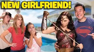 MY DAD'S NEW GIRLFRIEND CAN KICK YOUR BUTT!!! Wonder Woman Joins the Family!