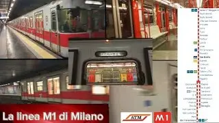 La linea 🔴 M1 della metropolitana di Milano