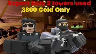 Extremely cheap expert solo loadout with only 2 towers strategy! | Tower Defense X