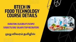 Food Technology B.Tech in India, Salary, Future Scope, Govt Jobs #foodtechnology #tnea2024