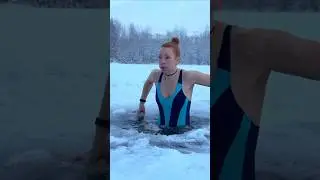 part358#🧊-30&deg;C😱#IceBath🩱Challeng👙❄️#RussianBeauty#Swimming Clothinge#RussianWomen#Winter🌊SwimFu#wate