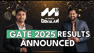 GATE 2025 | AIR 5TH RANK | MSIGMA GOKULAM
