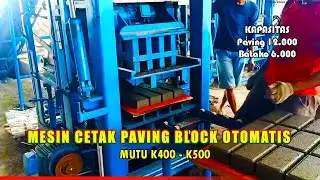 Mesin Paving Multi Block Hidrolik Otomatis Kapasitas 12 Paving Block
