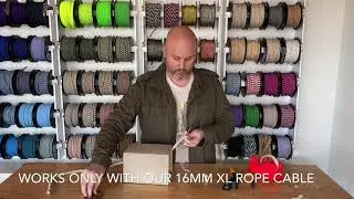 How To Wire A Cement Lampshade With Rope Covered Electric Wire