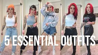 My 5 Essential Outfits | Simple, Edgy, Affordable!