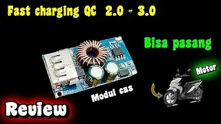 Modul charger USB QC 3.0 fast charging cocok buat di motor atau di mobil