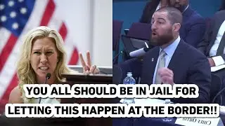 Moment Marjorie Taylor Greene  DESTROYS WOKE US Border Patrol Chief in congress.