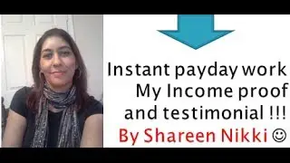 Instant payday network My Income proof and testimonial ...