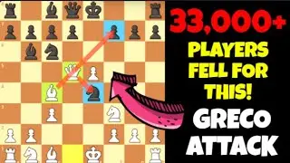 Chess TRICK to WIN FAST in GRECO GAMBIT | Chess Tricks , Traps , Strategies , Ideas