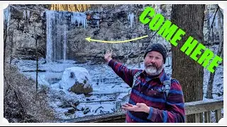 CHEROKEE AND HEMLOCK FALLS CLOUDLAND CANYON GA AFTER A SNOW