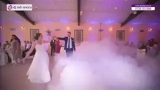 Gheata carbonica nunta Brasov | Dans miri in fum greu la primul dans al nuntii din Brasov