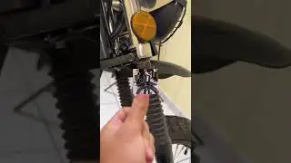 Modifiqu&eacute; la salpicadera con corte e instalaci&oacute;n en tornillos del claxon. #motocicleta #custom