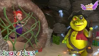 Find Princess Mermaid Pearl 🧜‍♀️| Underwater Rescue+ Pearl Lost Her Tail | Kids Song | Wands & Wings