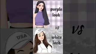 Purple look 💜 Vs white look 🤍/purse 👛/heels 👠/nails 💅🏻/dress 👗/lips 👄/earring ✨/cake 🎂/#etc.