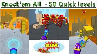 Knock'em All 50 Level Quick Walkthrough | Voodoo Games