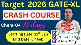 Crash Course Day #Chem-03: Electrochemistry Target GATE-XL-2026 Exam: Mega Revision on Chemistry