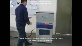GB301 Glass Bottle Crusher Crushing Wine Bottles On-Site