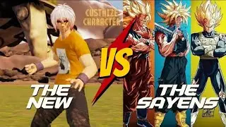 Customised Character VS GOKU, VEGETA & TRUNKS BATTLE 🔥 JUMP FORCE GAMEPLAY 🔥 ANIME X GAMERZ 🔥