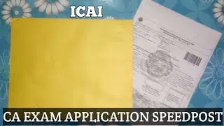 CA Exam Form SpeedPost For December 2021 || Icai Official Info | Sending CA Exam Forms To Icai | Kci