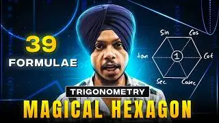 Class 10 Ch 8 | Introduction to Trigonometry Magical HEXAGON 39 Formule remember using Visualisation