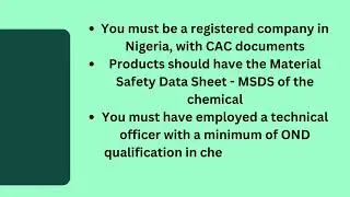 NAFDAC PRODUCT REGISTRATION: IMPORT PERMIT