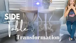 Stunning Side Table Makeover | DIY Restoration Tutorial | How to Paint Furniture| Broken furniture
