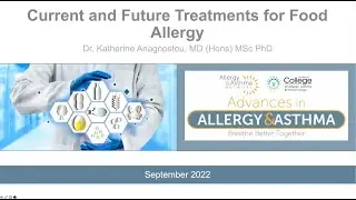 Current and Future Treatments for Food Allergy