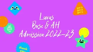 LUVAS Veterinary(UG) Admission 2022-23