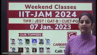 IIT JAM Weekend Classes 2024 | Ph. 9899 628 311