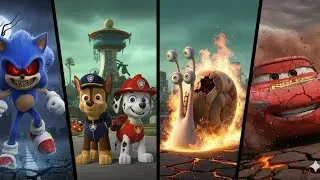 Who Wins the Race? 🏁 Sonic vs PAW Patrol vs Turbo vs Lightning McQueen!