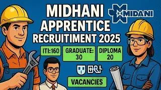 MIDHANI Apprentice Recruitment 2025 | 210+ ఖాళీలు | ITI / Diploma / B.Tech | Hyderabad Jobs