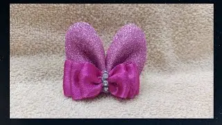 Simple and Easy Pink Hair Bow with Your Own Hands |  Hair Bow in 10Minutes | How to make Ribbon Bow