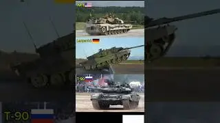 M1 Abrams Vs Leopard 2 Vs T-90 tank. #usa #russia #jarmani #m1abrams #t90 #leopard2 #tank