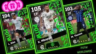Upcoming Thursday New Potw Worldwide Sep 05 '24 In eFootball 2024 Mobile | Players & Boosted Ratings